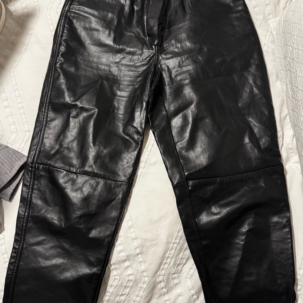 Wilfred Black Faux Leather Apparel